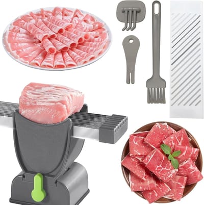 Handmatige vlees snijder voor het bereiden van stoofgerechten, grillspiesen en dagelijks koken - veelzijdig en gebruiksvriendelijk