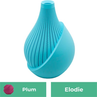 Elodie moderne vaas – Decoratieve vaas - Plum - 3d geprinte vaas – geschikt voor droogbloemen - 20CM