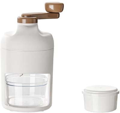 Allecto - IJs Schneider - Handmatige IJs Machine voor Cocktails - Wit - Ideaal voor Shakes en Dranken - Compact en Draagbaar - Geschikt voor Thuisg...