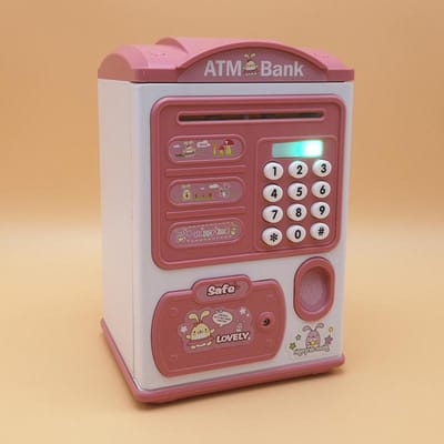 Spaarpot Met Vingerafdruk Spaarvarken Elektronische ATM Spaardoos Voor Munten Contant Geld Kluis Grote Muntbank Wachtwoordvergrendeling Voor Kinderen
