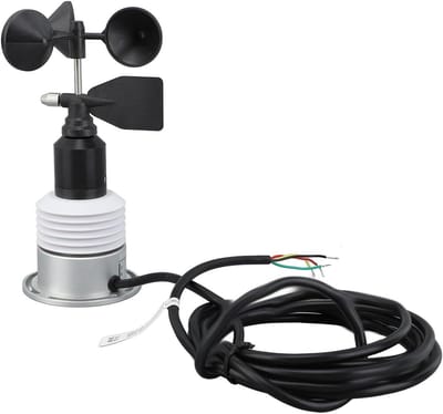 Weer Sensor - Weerstation Metingen - Buiten Monitoring - 5 Functies Geïntegreerd - 165x70mm - Zwart