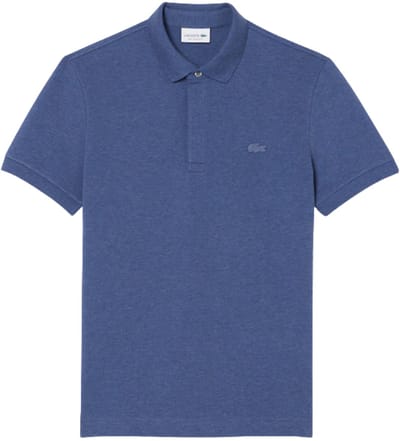 Lacoste heren paris edition polo shirt katoenpique blauw IV
