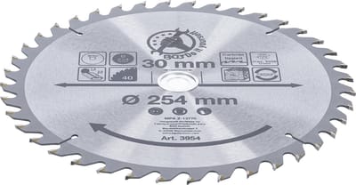 BGS HM cirkelzaagblad - Ø 254 x 30 x 3,2 mm - 40 tanden