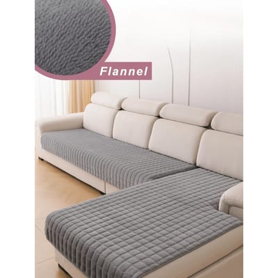 L-vormige hoekflanel bankhoes Universele woonkamer bankhoes 90x90cm