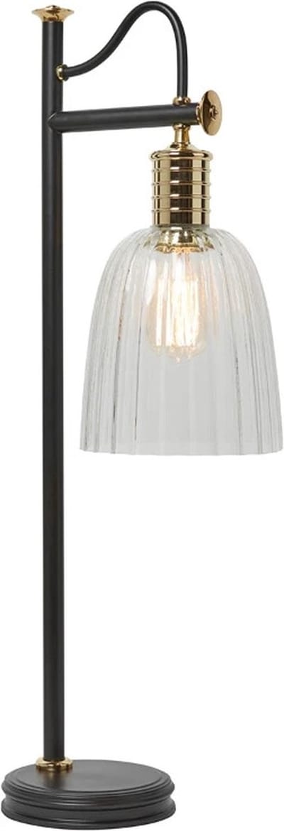 Elstead Lighting LED Tafellamp Douille | 1X E27 Max 60W | Black/Polished Brass