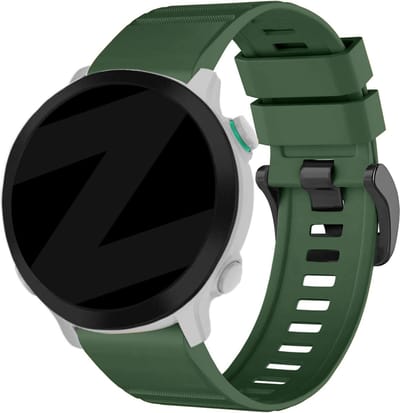 Bandz siliconen band met gesp 26mm geschikt voor Garmin Fenix 9 (Pro) 51mm / Fenix 8 (Pro) 51mm / Garmin Fenix 7x (Pro - Sapphire Solar) / Fenix 6x (Pro - Sapphire) / Fenix 5x (Plus) / Fenix 3 / Epix Pro (Gen 2 - 51mm) / Enduro 1-2-3 - Groen