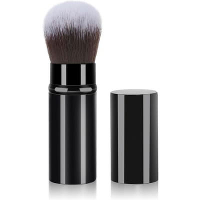 1 stuks Intrekbare Kwast Make-up Kwast Poeder Blush Poederkwast Mini Multifunctioneel Draagbaar Met Aluminium Handvat