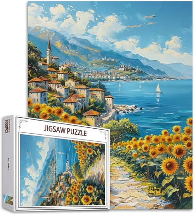 Legpuzzel 1000 Stukjes Kleurrijk Landschap voor Volwassenen en Decoratie