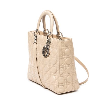 Large Lady Dior Zip  Schoudertas