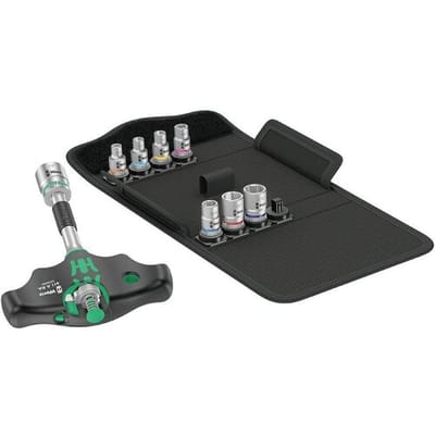 Wera Kraftform Kompakt 400 RA Set Imperial 2 Bitschroevendraaier met ratel