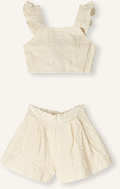 MAYORAL Short Set Tops & T-shirts Meisjes - Shirt - Ecru - Maat 92