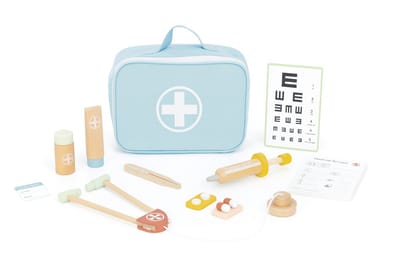 Tooky Toy® - Doktersspel - Stimulerend houten Montessori speelgoed – Duurzaam, Educatief en Creatief spel voor Kinderen om Zelfredzaamheid en Vaardigheden te Ontwikkelen