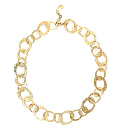 Bold Lange ketting 'Hammered' I 60 cm