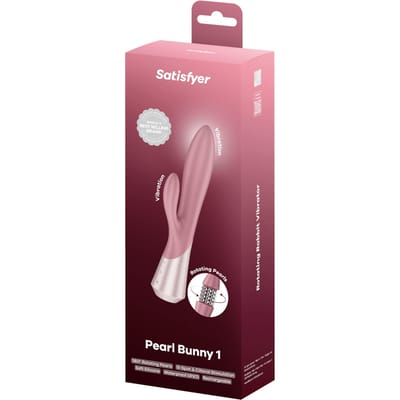 Satisfyer Pearl Bunny 1 Rabbit Vibrator met roterende kralen | G-spot & clitorisstimulatie | 360° parelrotatie | 24 programma's | IPX7 waterdicht | toys voor vrouwen