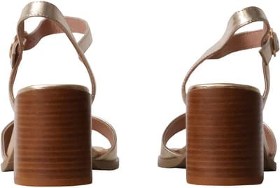Brooke leren sandalen met hak