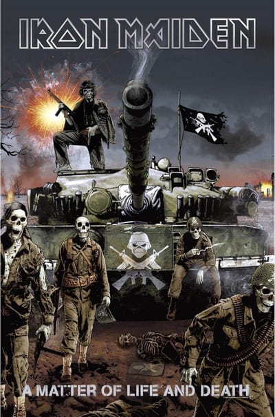 Iron Maiden Textiel Poster Flag A Matter Of Life And Death Multicolour