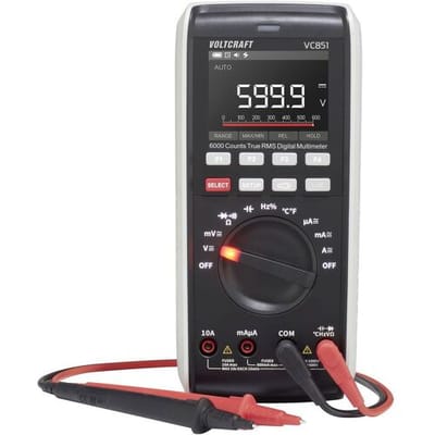 VOLTCRAFT VC851 Multimeter Digitaal LoZ CAT III 1000 V, CAT IV 600 V Weergave (counts): 6000