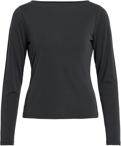 Vila Modala T-shirt Met Lange Mouwen Zwart XS Vrouw