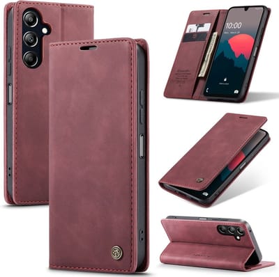 CaseMe Hoesje - Geschikt voor Samsung Galaxy A26 Hoesje - CaseMe 013 Book Case - Bordeaux