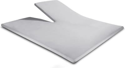 Droomtextiel Splittopper Hoeslaken Dubbel Jersey Grijs 160x200 cm - 100% Zacht Katoen - Tot 15 cm Matrasdikte - 220 g/m²