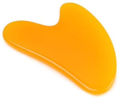 Gua sha steen- Oranje- GuaSha gezichtstool- guasha massage- Massagehulpmiddel-  Ontspanning