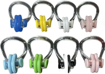 8 Silicone Neus Klemmen - Neus Klem voor Zwemmen en Duiken in 8 Random Kleuren