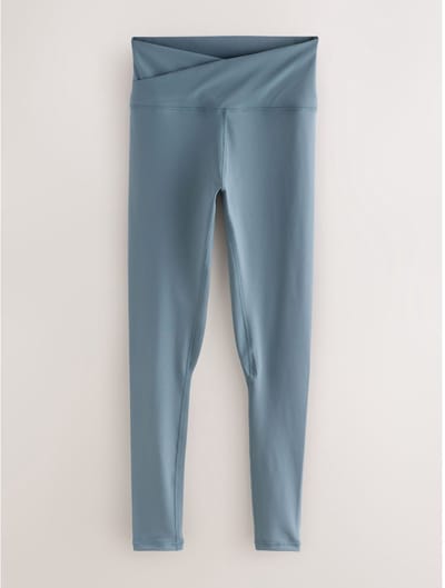 Next - Dames - Active yogalegging met overslag - Blauw