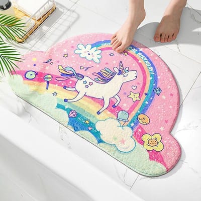 Cartoon Vloermat Entree Deurmat Slaapkamer Deurmat Badkamermat Antislipmat Absorberend Tapijt voor Huishoudelijk Badkamer 40*60CM