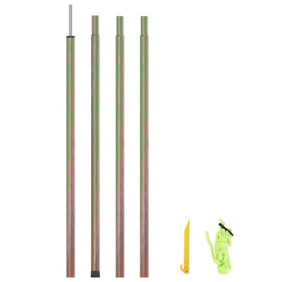 vidaXL - Zonneschermpaal - 250 - cm - gegalvaniseerd - staal