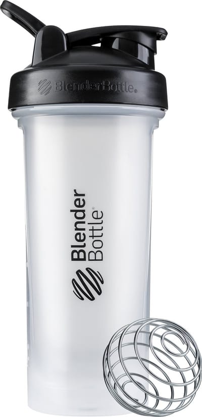 BlenderBottle® | Classic Loop Pro | 820 ml | TRANSPARANT / ZWART | Shakebeker | Shaken zonder klonten en zonder te lekken!