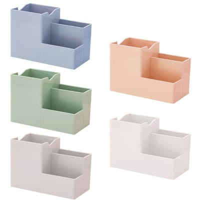 Bureau Penhouder Organizer Multifunctionele Schrijfgerei Container Opbergruimte Cosmetica Make-up Gereedschap Rek School Kantoor Benodigdheden blauw