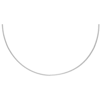 Lucardi Dames Ketting schakel - Echt Zilver - Ketting - Cadeau - 50 cm - Zilverkleurig