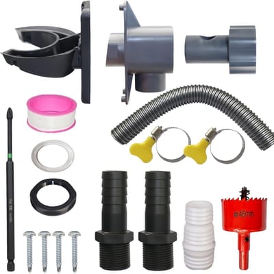 Regenwater Collector - Goot Omleiding - Water Besparen - Duurzaam PVC Materiaal - 70-110mm Buis - Enkele Attribuut