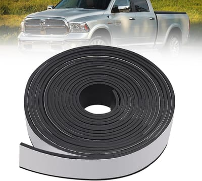 Truck Cap Seal Rubber - Camper Shell Afdichting - Vrachtwagenkappen Afdichten - Duurzaam EPDM Rubber - 25 Voet Lengte - Zwart