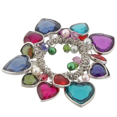 Behave - elastische armband - gekleurde harten - speels accent