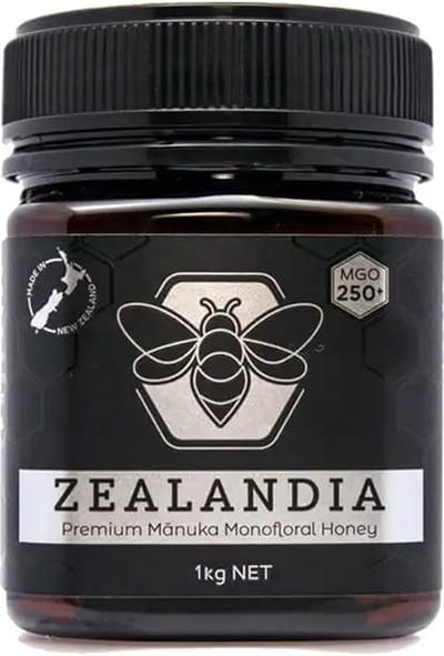 Manukahoning MGO 250+ Monofloral 1kg Nieuw-Zeeland Zealandia - 1kg - Premium kwaliteit - 100% natuurlijk - Honingpot