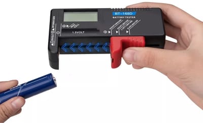 S4D® - Batterijtester - Batterij Tester Digitaal - Accu Tester - Snel en eenvoudig uw batterijen testen !