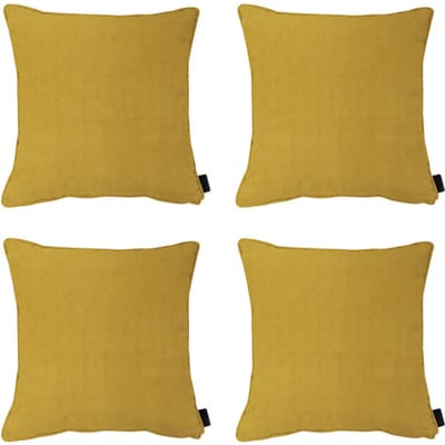 Madison - Sierkussen Panama mustard - Ca. 45x45 cm - Set van 4