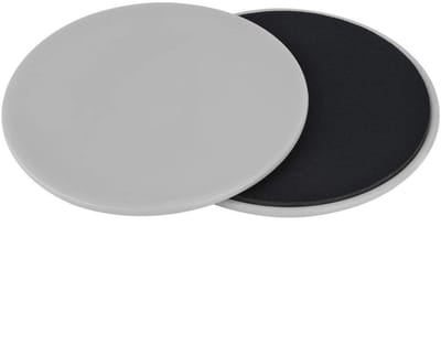 Dailygoods - Schuifschijf - Fitness Slider - Ideaal voor Thuisgebruik - Grijs - Oefening - Geschikt voor Yoga en Pilates