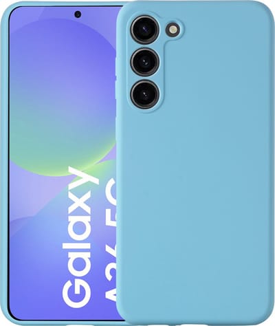 Hoesje geschikt voor Samsung Galaxy A36 hoesje zacht siliconen- Arara backcover - Blauw