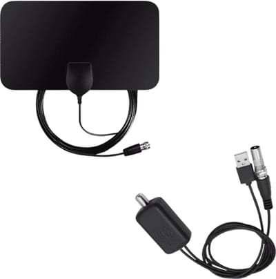 Home & Marker - Digitale TV-Antenne - Binnenantenne - Signaalversterker - DVB-T/T2 - 3m Kabel - 80km Bereik - SUREAMP