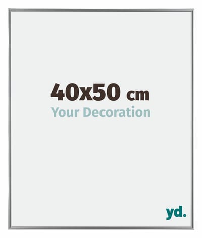Your Decoration - Fotolijst 40x50 cm - Kunststof - Zilver Hoogglans - Evry