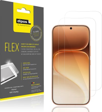 dipos – 2x Beschermfolie geschikt voor Honor 600 Vitality | 3D Full Cover Screenprotector | 100% Passend