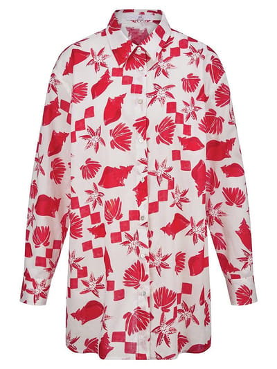 Blouse lange mouwen Van Emilia Lay wit