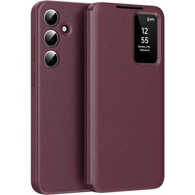 CaseBody Samsung Galaxy S25 Smart Cover Rood