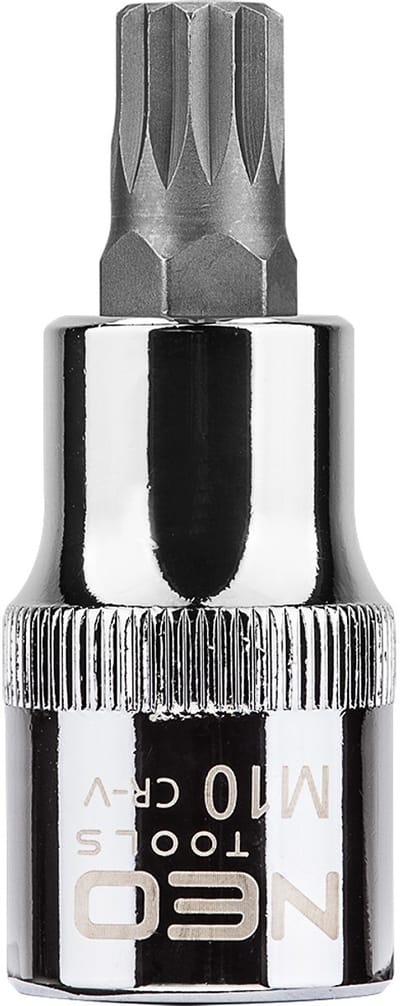 NEO - Spline Dopsleutel - M10 x 55 mm - Chroom-Vanadium Staal