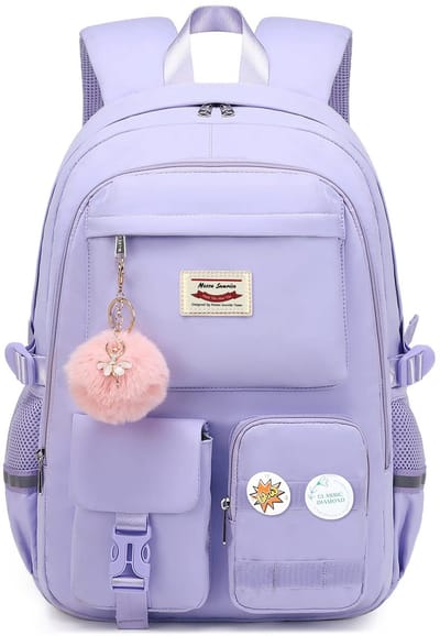 Rugtas - Schooltas - Rugzak - Rugzak Meisje - Rugzak School - Boekentas - Laptop Rugtas - 30 Liter - PaarsA