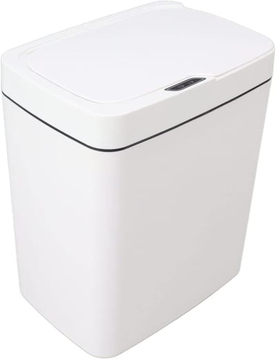 Automatische Prullenbak met Beweging Sensor - 18L Slimme Afvalbak voor Woonkamer, Badkamer en Kantoor met Deksel