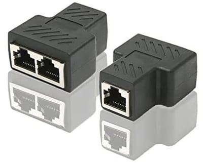 Ethernet splitter 1 naar 2 hoge snelheid RJ45 adapter voor LAN-kabel