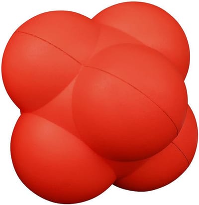 Coated Foam - Reactiebal - 22 centimeter - Rood